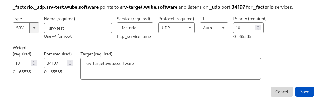 Screenshot of SRV record settings Cloudflare dashboard.png